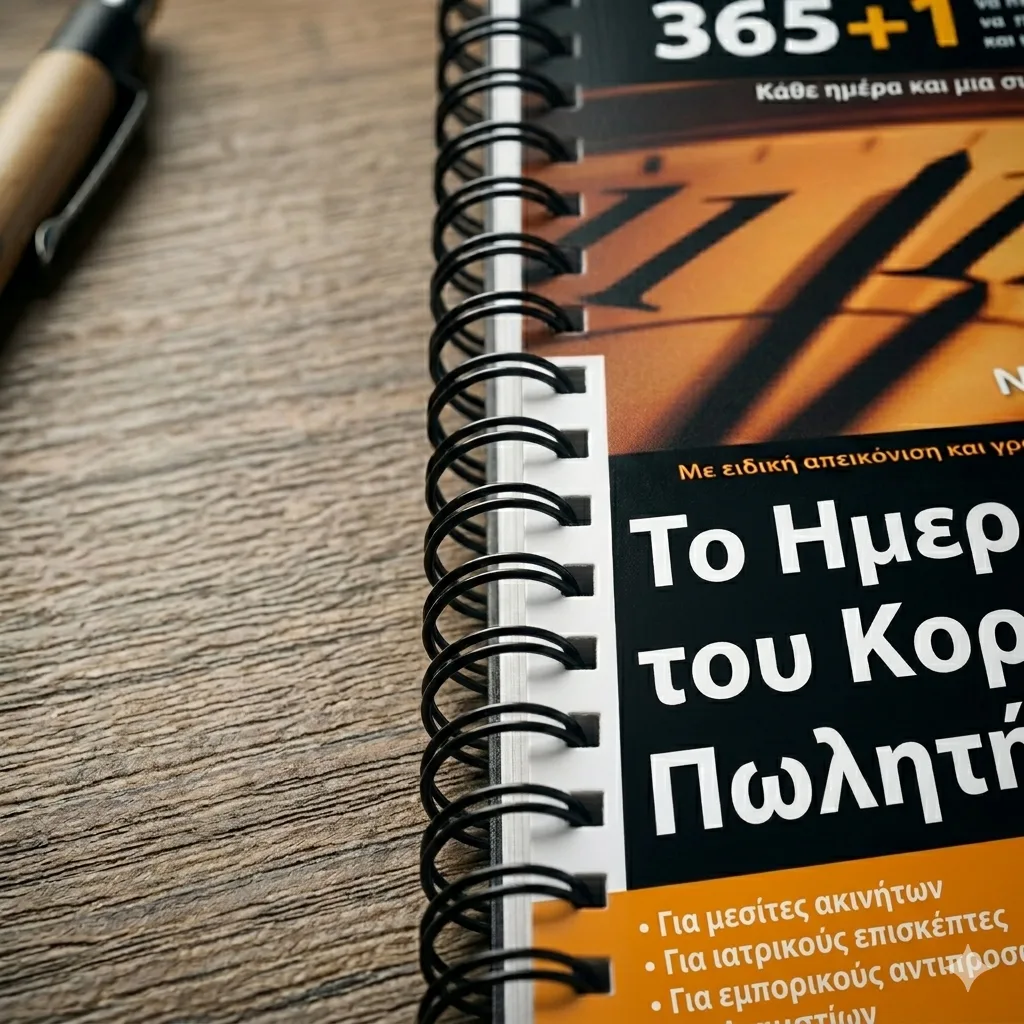 Λεπτομέρεια εξωφύλλου του ημερολογίου